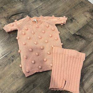 PIPPIN 9-12m knitted set. Worn only once.